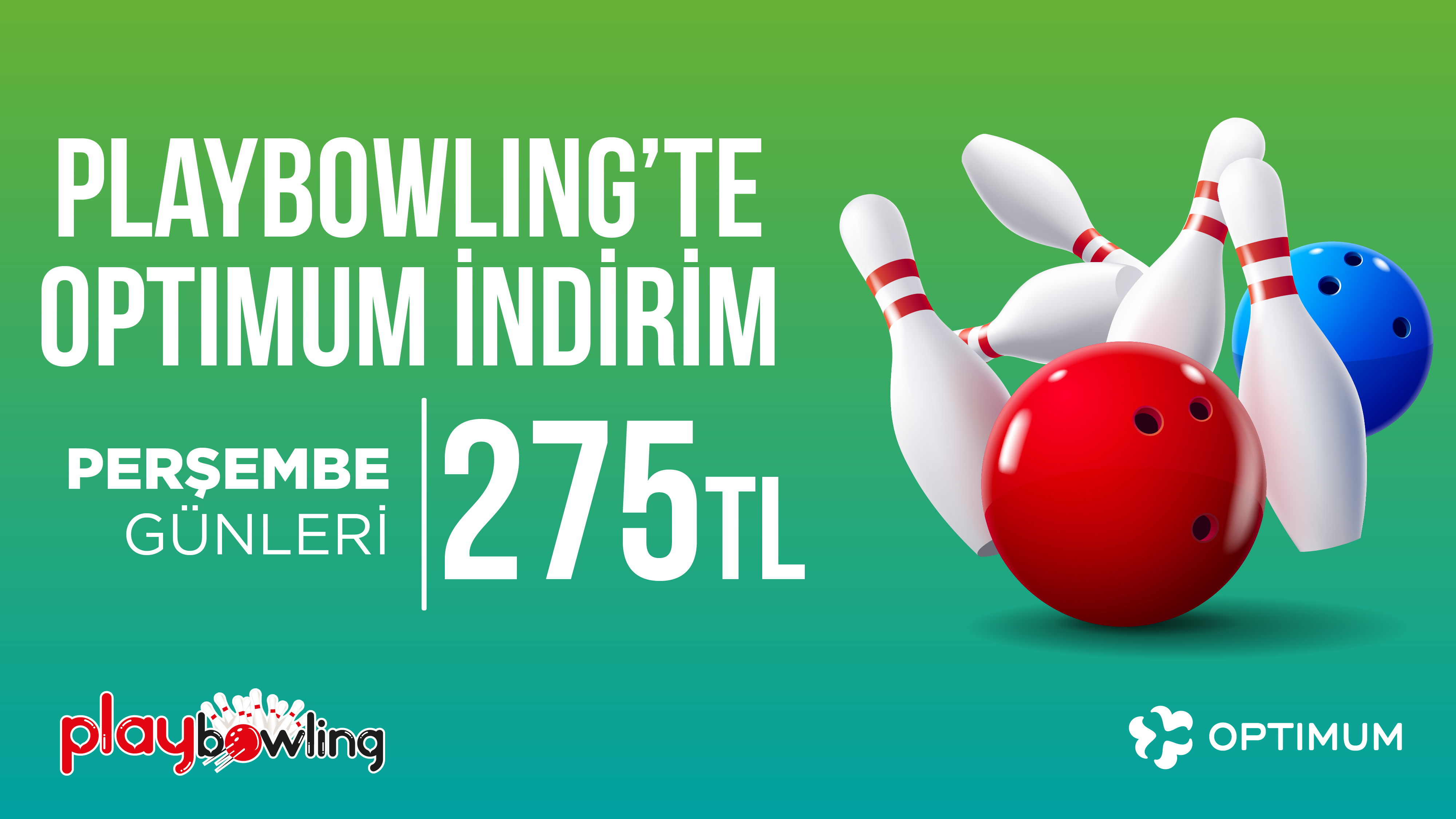 Optimum discount on Playbowling!
