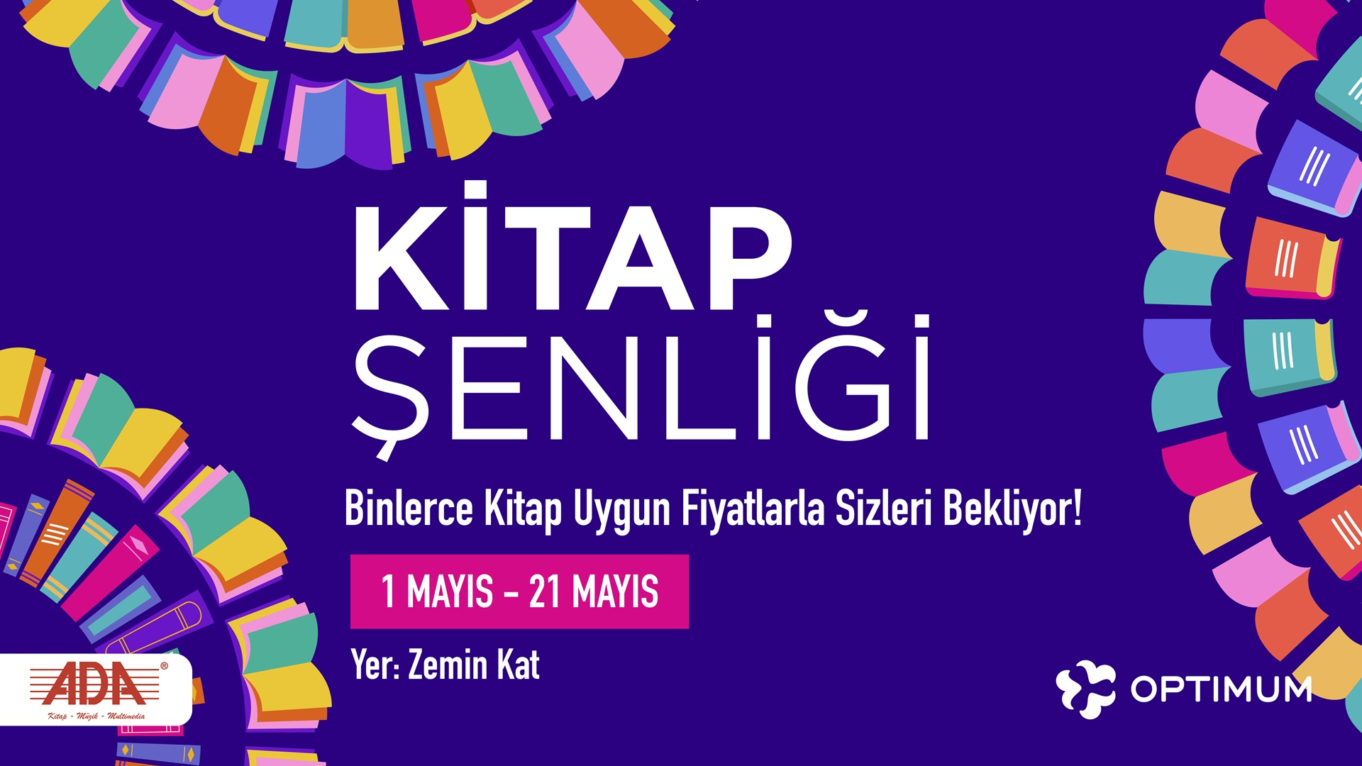 Kitap Şenliği Optimum'da!