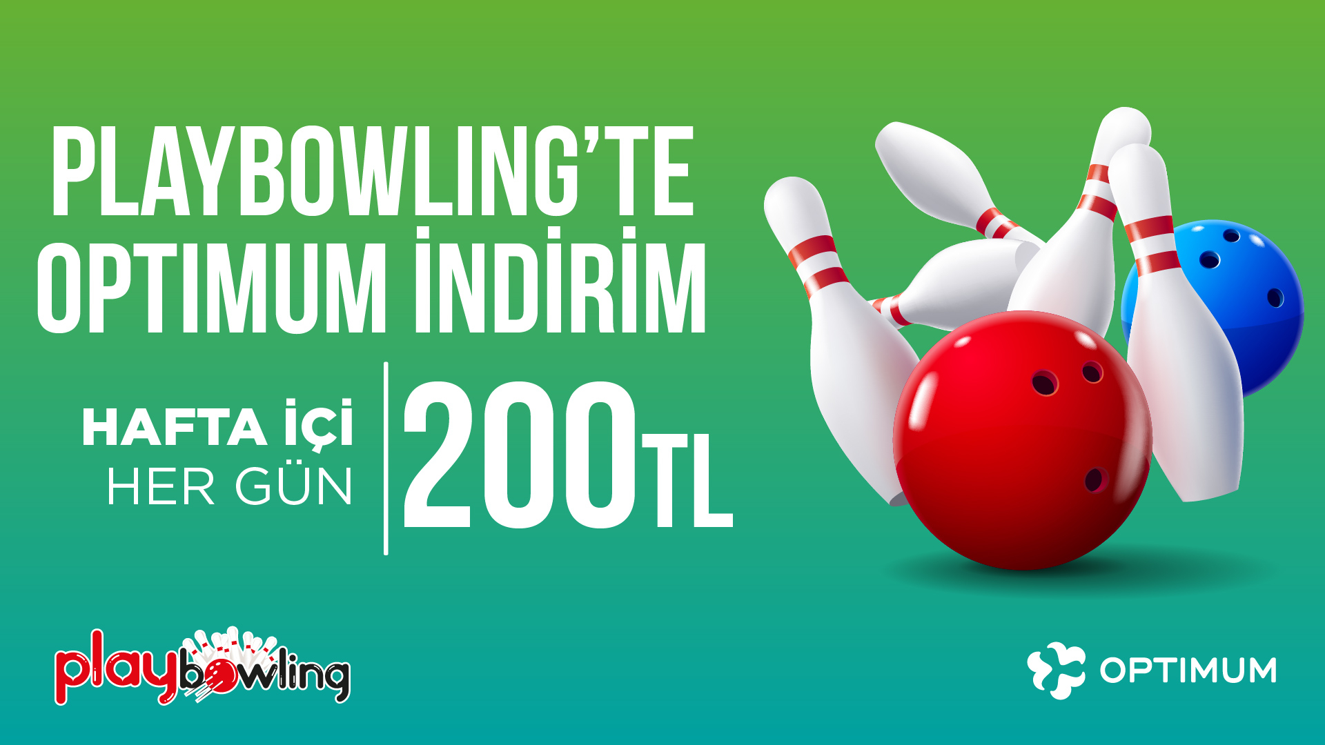 Playbowling'te Optimum İndirim