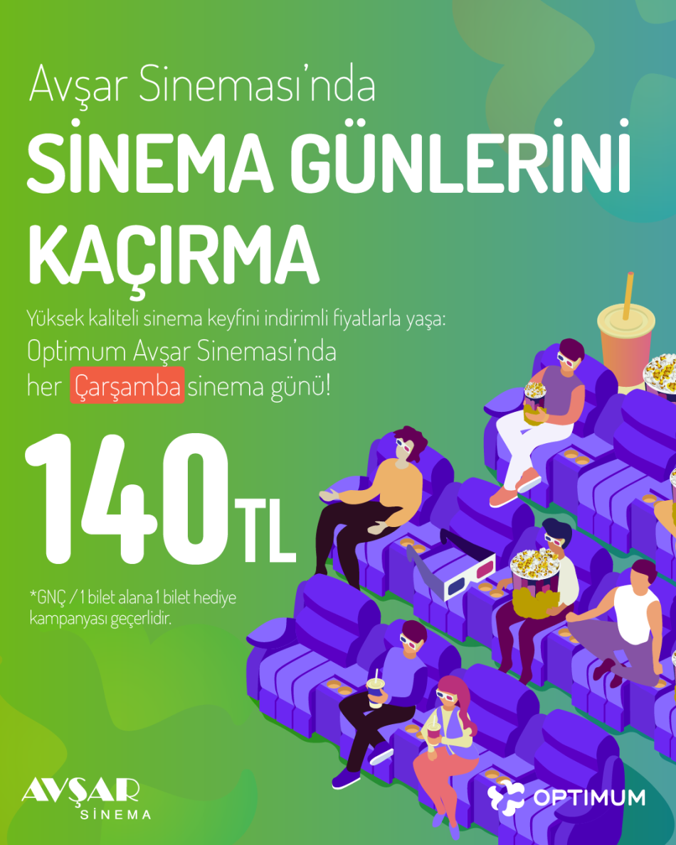 People's Days opportunity at Avşar Cinema!