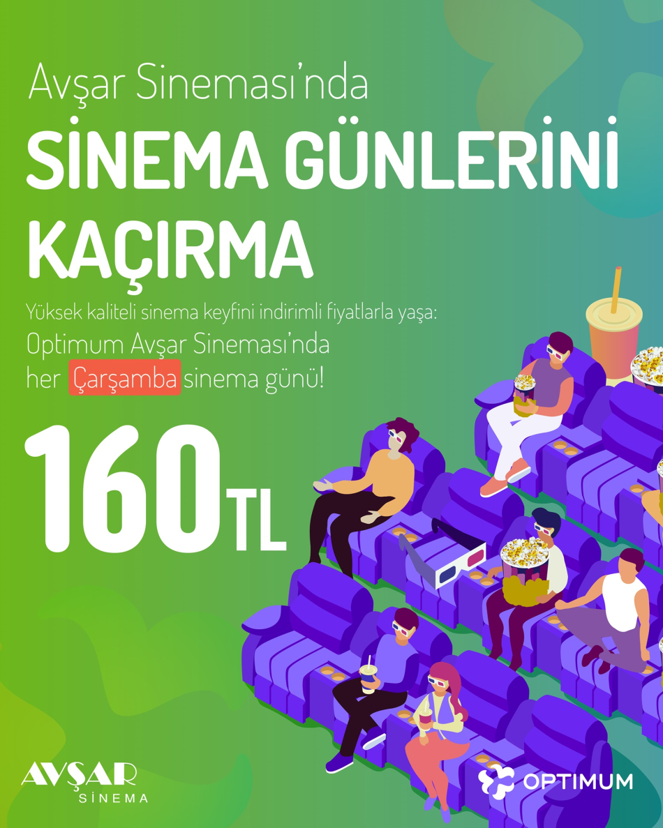 People's Days opportunity at Avşar Cinema!